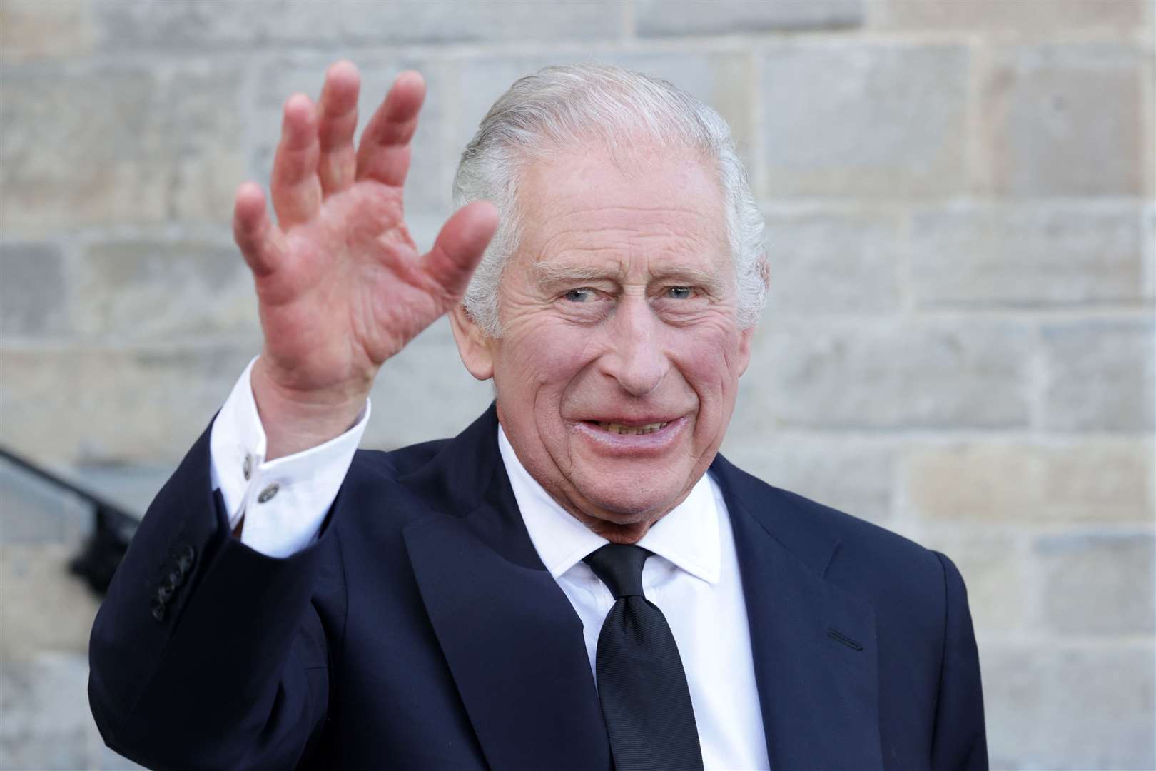 King Charles at Cardiff Castle in Wales on Friday (Chris Jackson/PA)