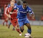 Delroy Facey breaks forward. Picture: MATTHEW READING