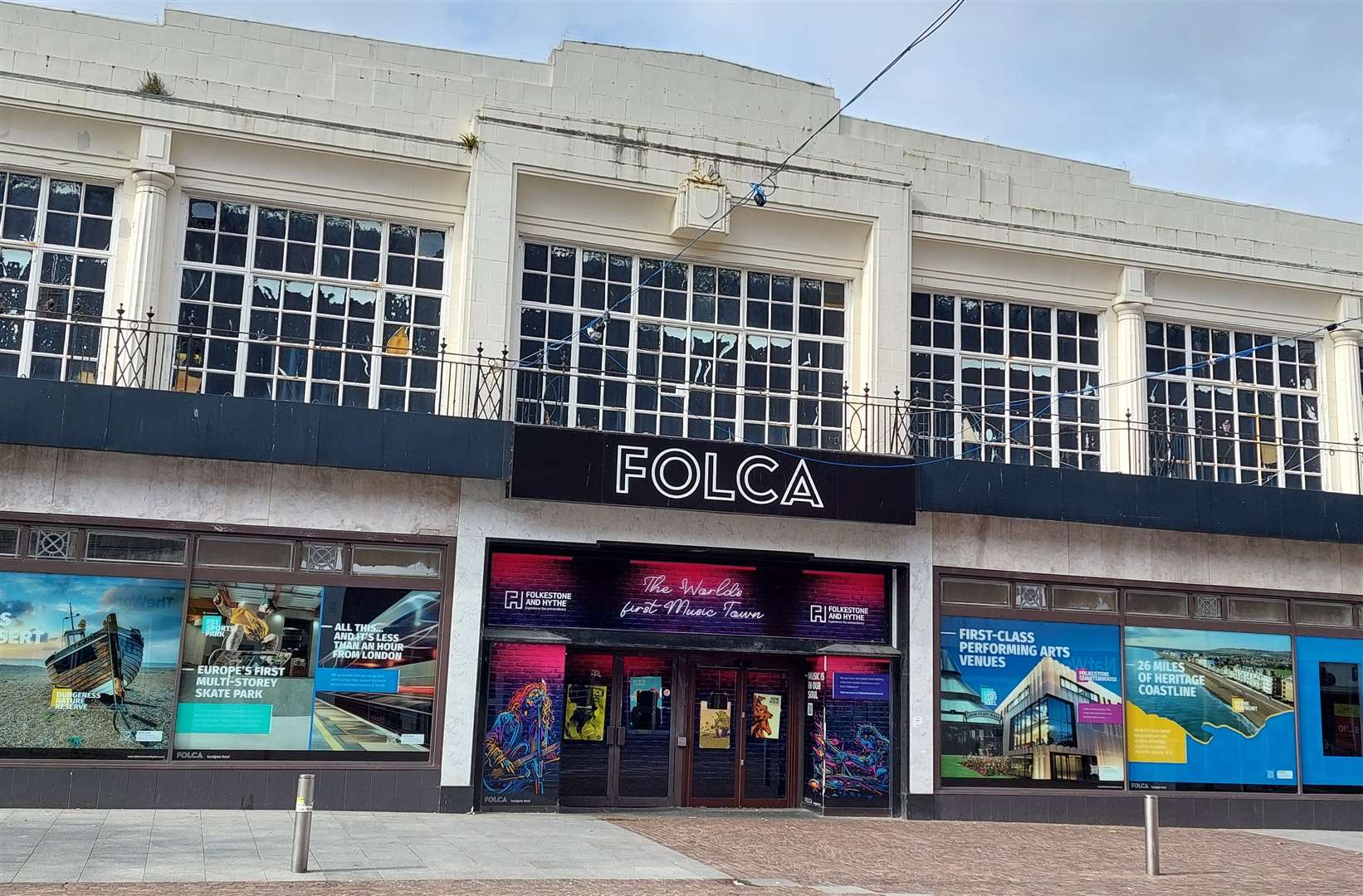 The former Debenhams building – now known as Folca – in Folkestone town centre