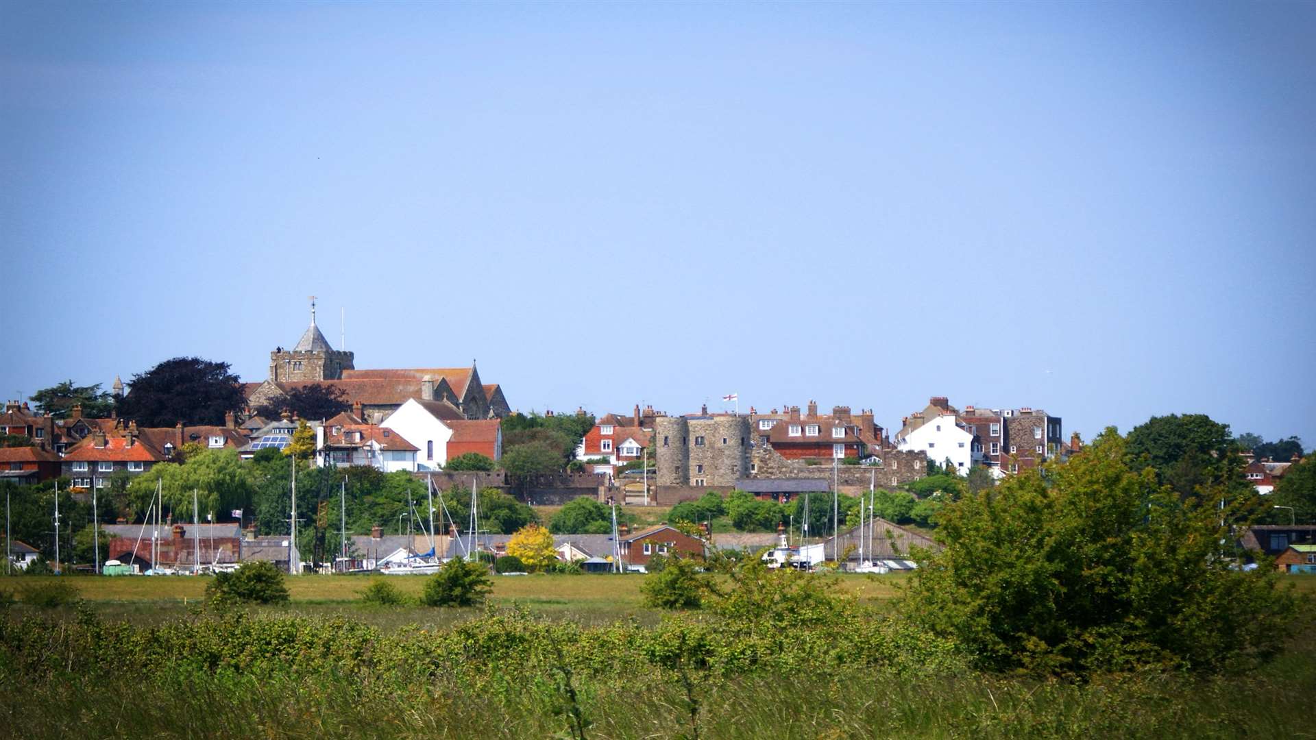 Rye rises out of Romney Marsh