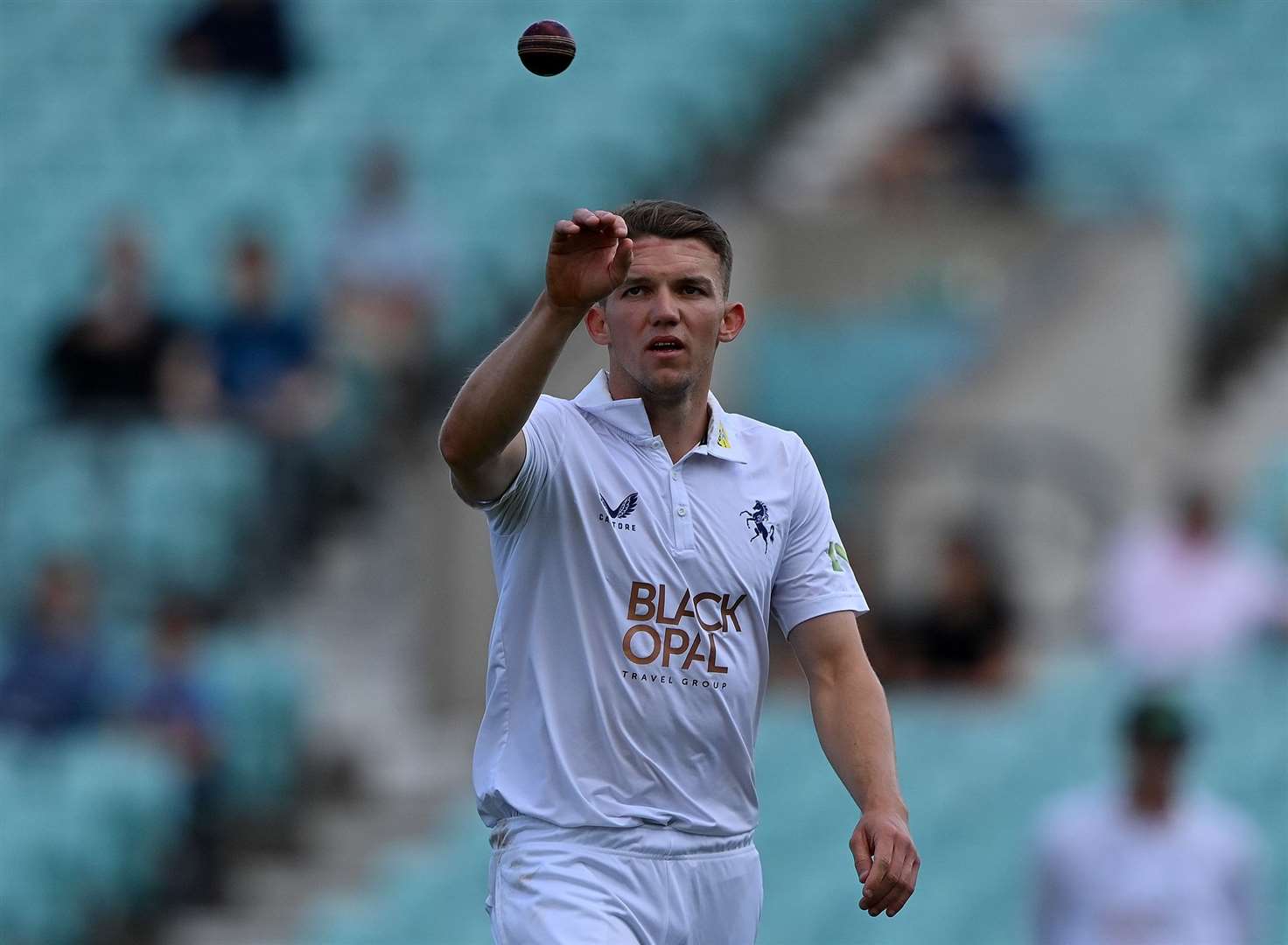 Matt Milnes - was the pick of the Kent attack on day one at Surrey. Picture: Keith Gillard