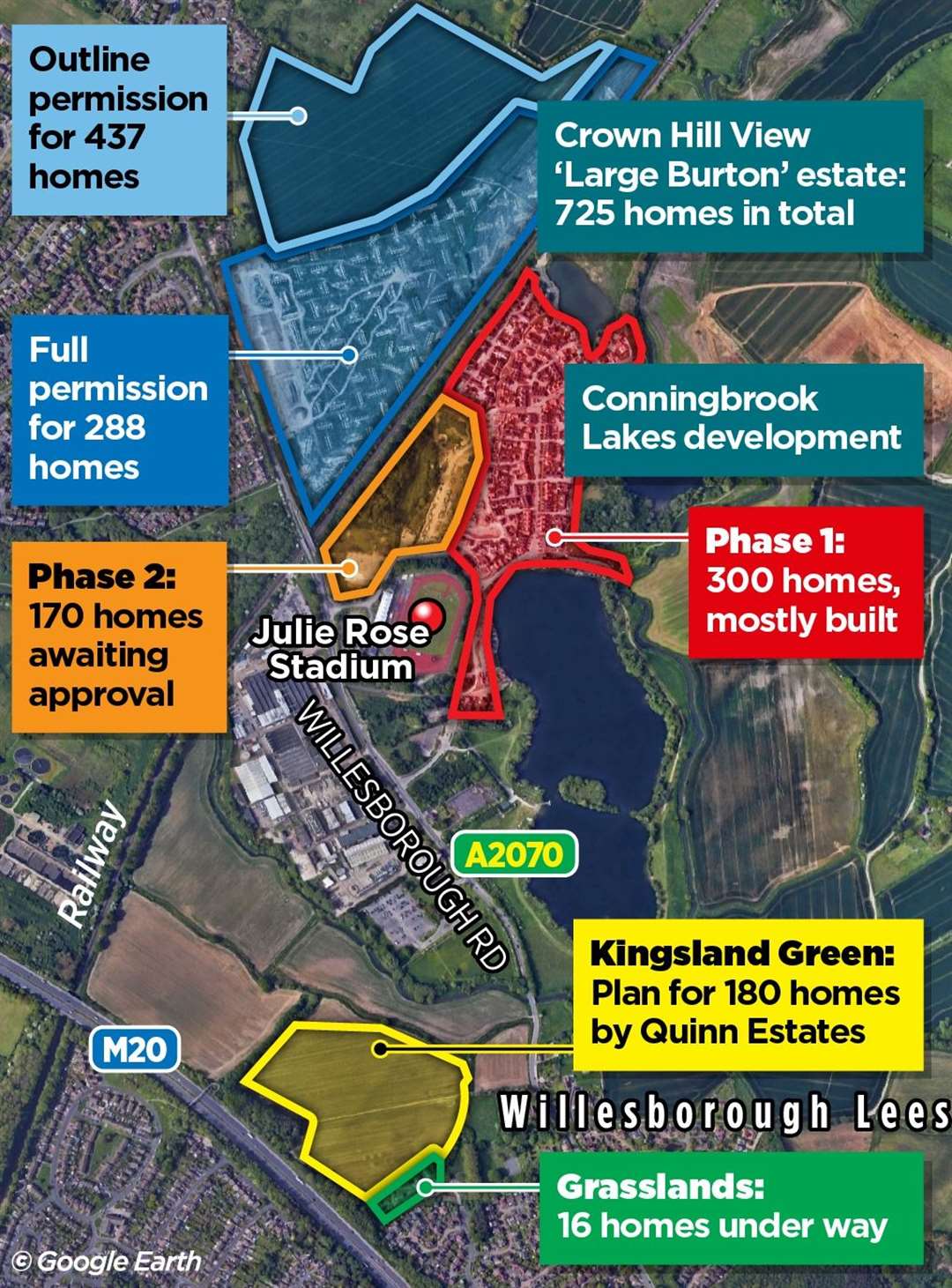 Four developments are on the cards in this part of east Ashford