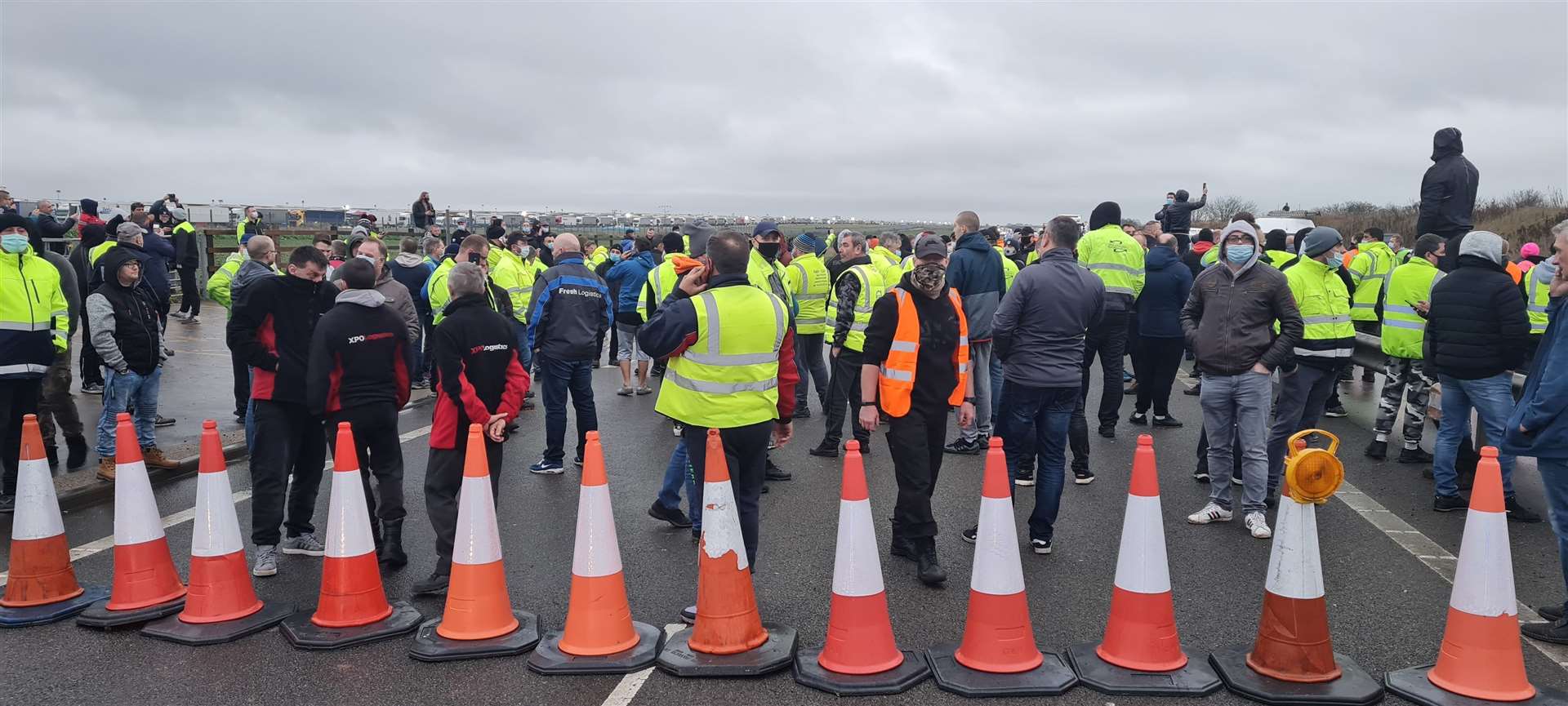 Lorry chaos at Manston