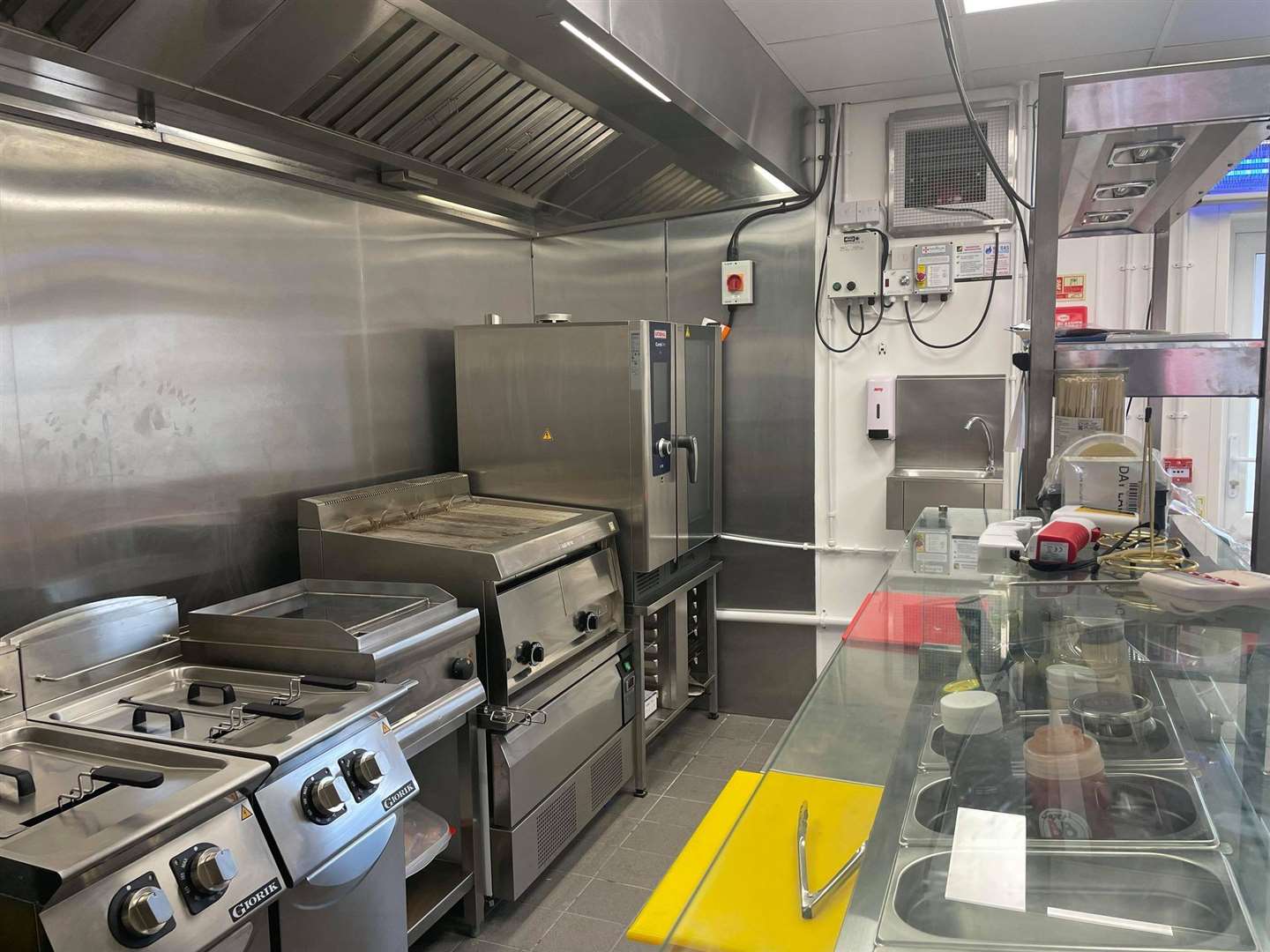 Burger Boys' kitchen is fully outfitted with brand-new equipment