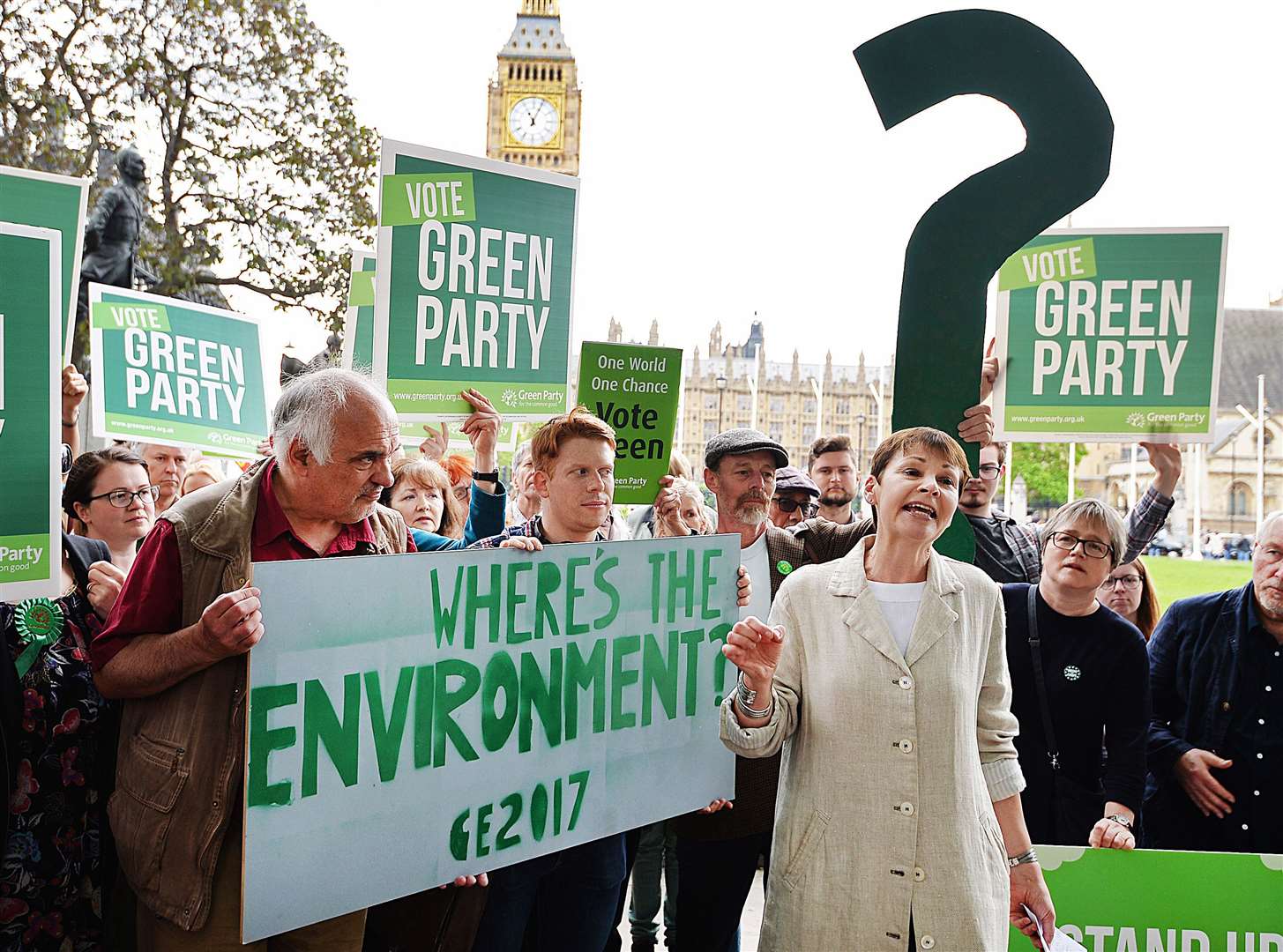 Caroline Lucas had two spells leading the Green Party (John Stillwell/PA)