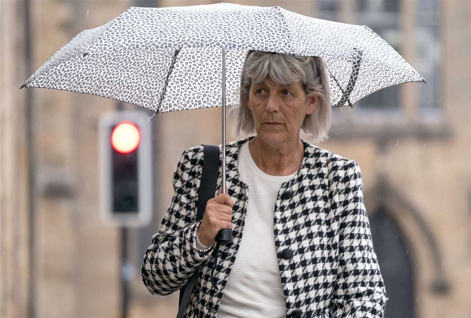 Jane Midgley arrives for the fatal accident inquiry (Jane Barlow/PA)