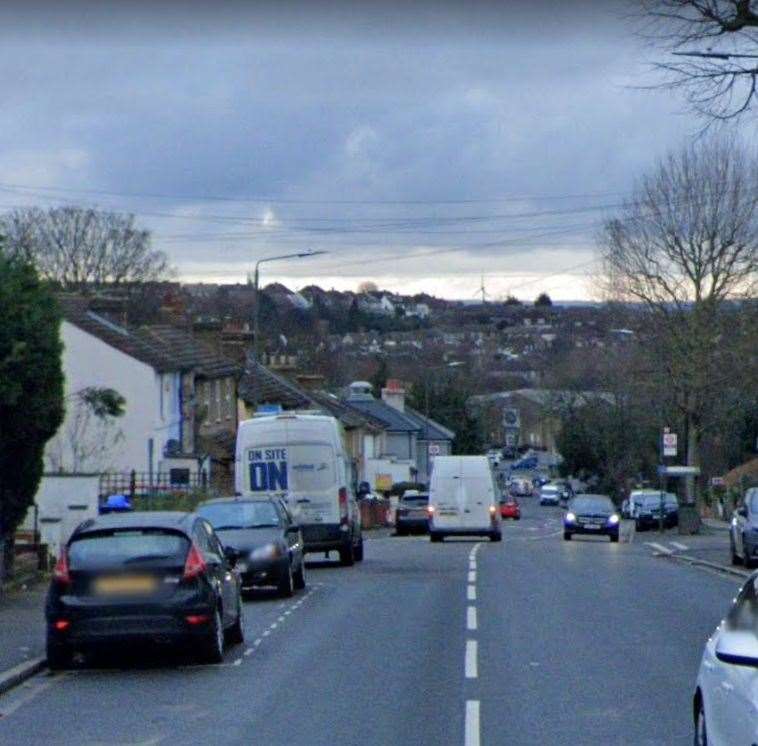 One of the altercations happened on Station Road, Dartford with the kids present. Photo: Google