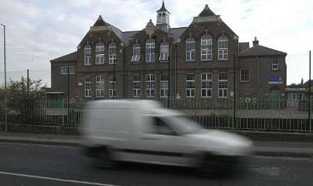 The road outside the school where the accident occurred. Picture: MATT WALKER