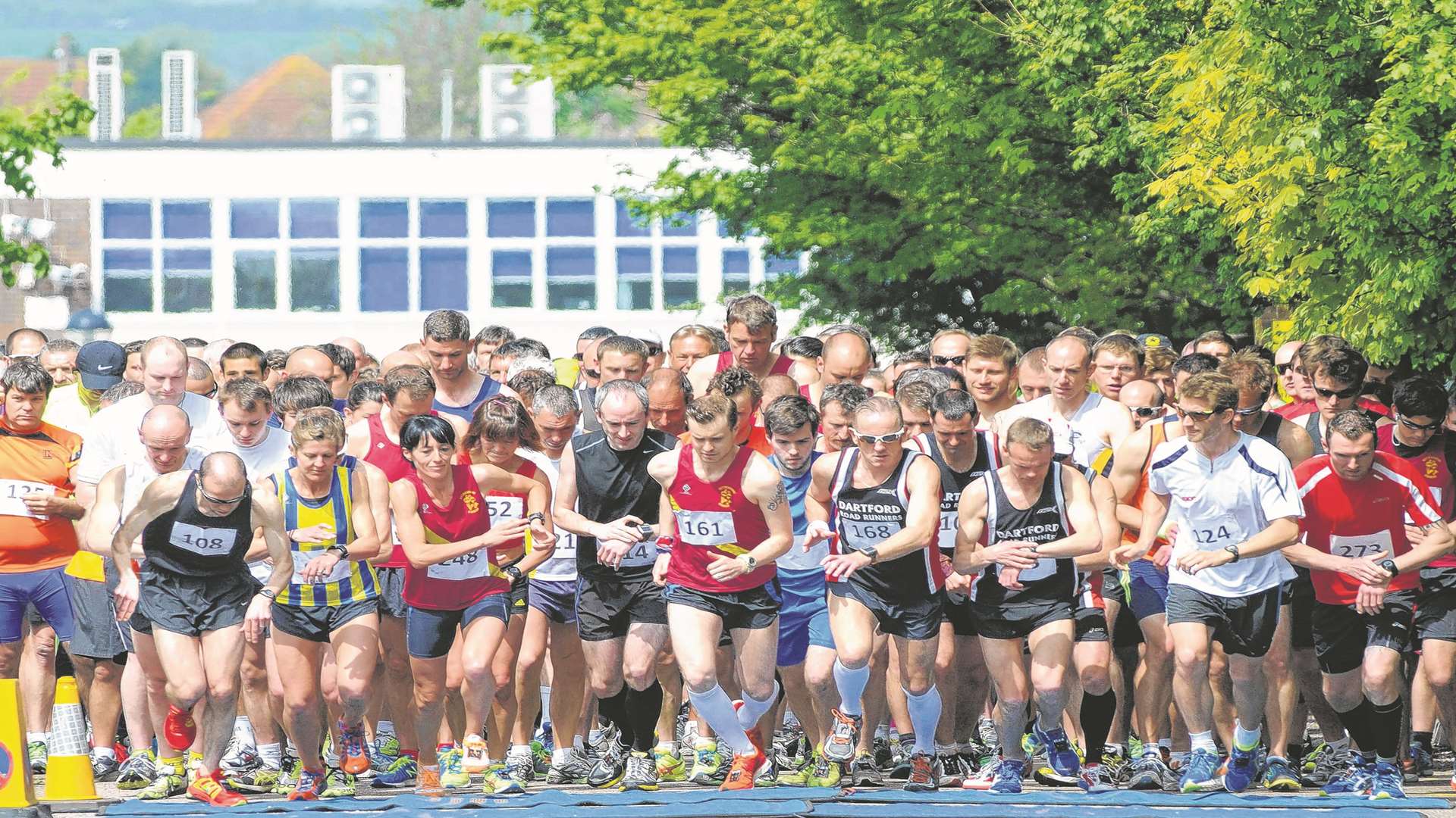 The start of the Sittingbourne Invicta 10k race