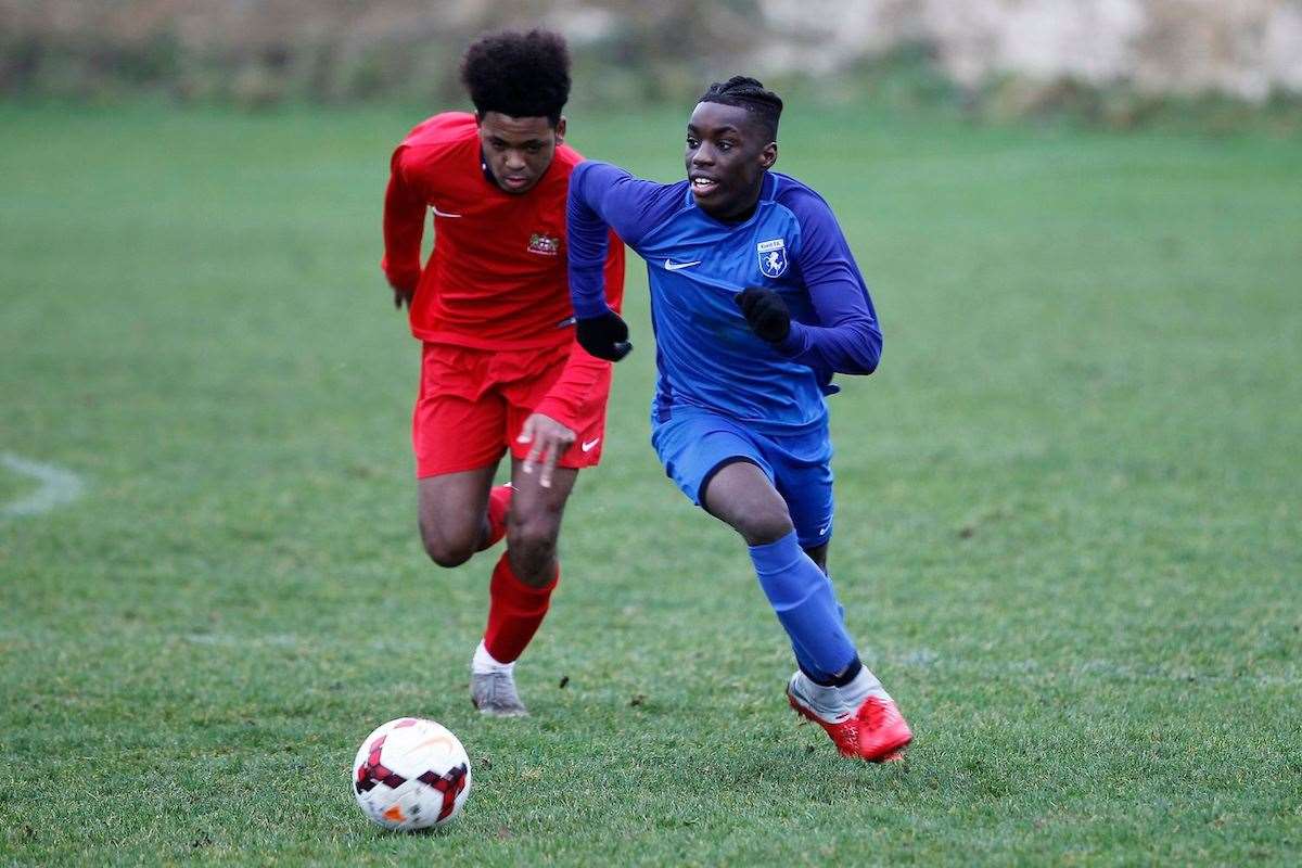 Gerald Sithole enjoyed playing for Kent prior to rising through the ranks at Gillingham Picture: Kent FA