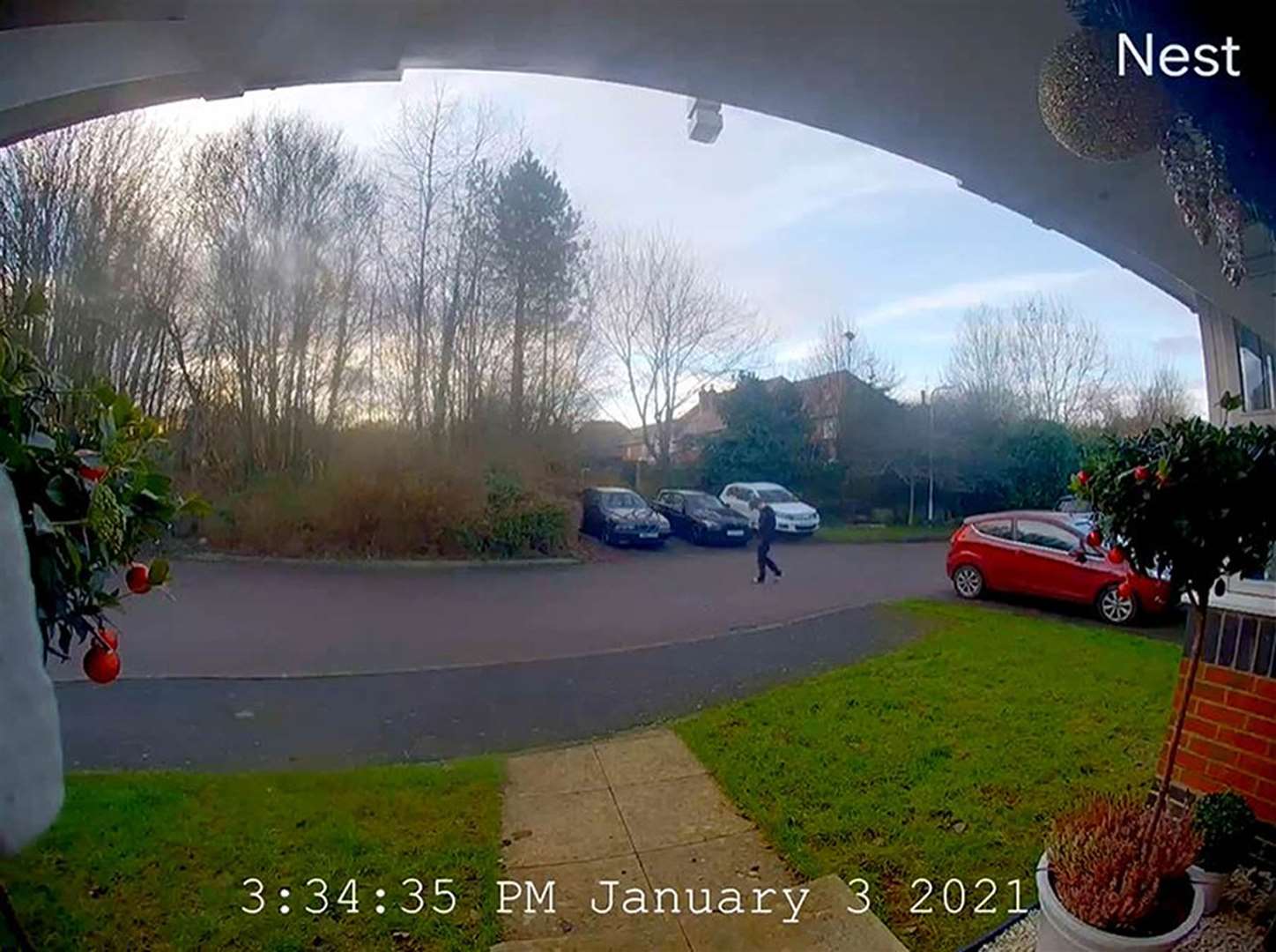 CCTV image of Olly Stephens walking to Bugs Bottom field, Emmer Green, shortly before he was killed (Thames Valley Police/PA)