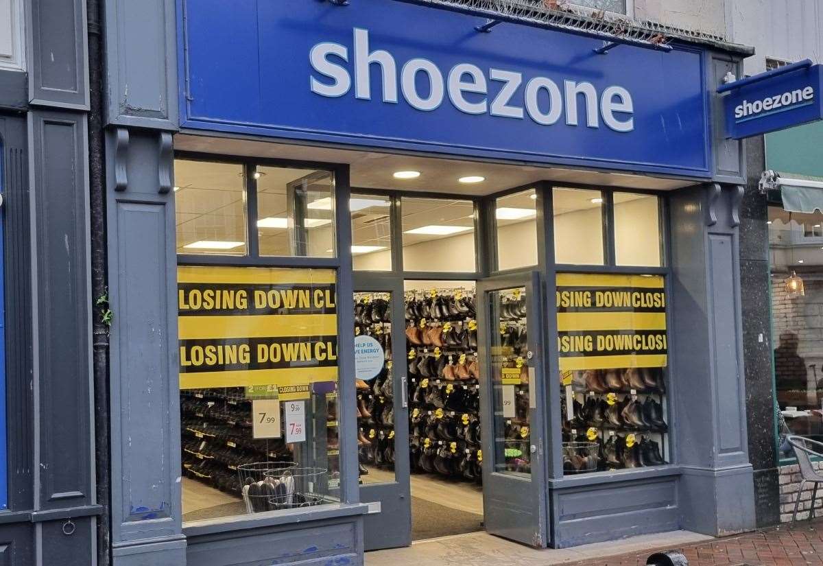 Four Shoe Zone shops to close in Kent