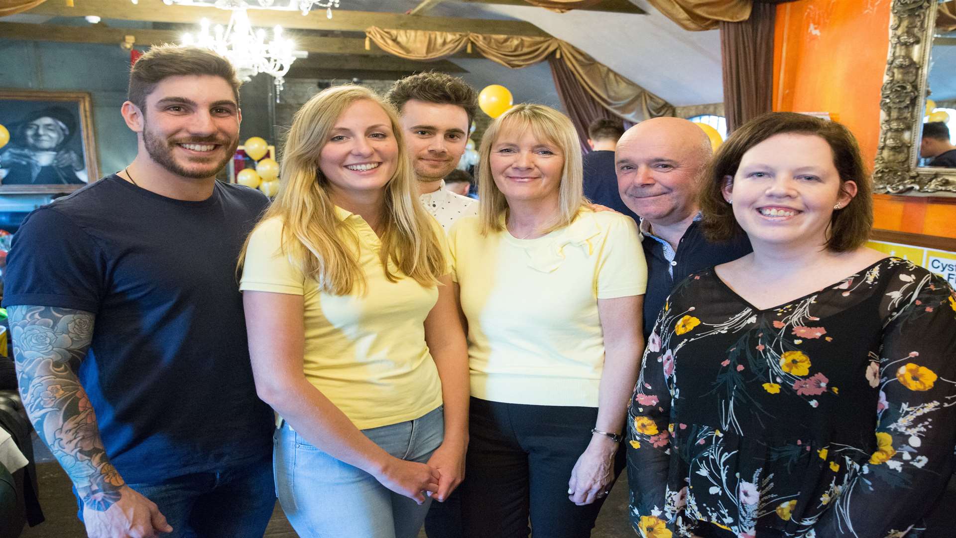 Grant Maxwell, Abbie Lowther, Jake Orme, Wendy Lowther, Guy Orme and Nicole Hollier.