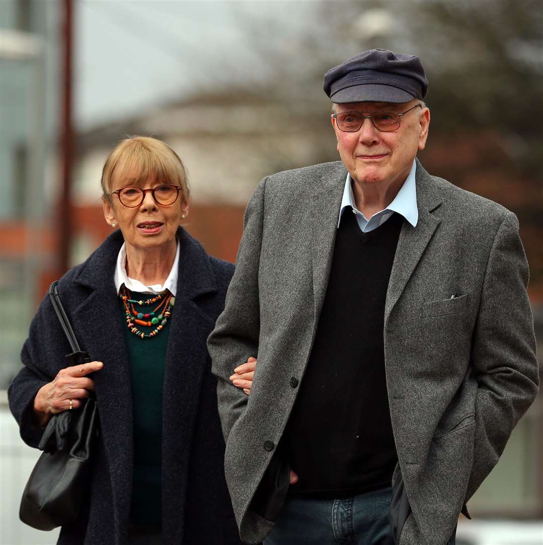 Kenneth Cope with his wife Renny Lister, pictured in 2014 (Dave Thompson/PA)