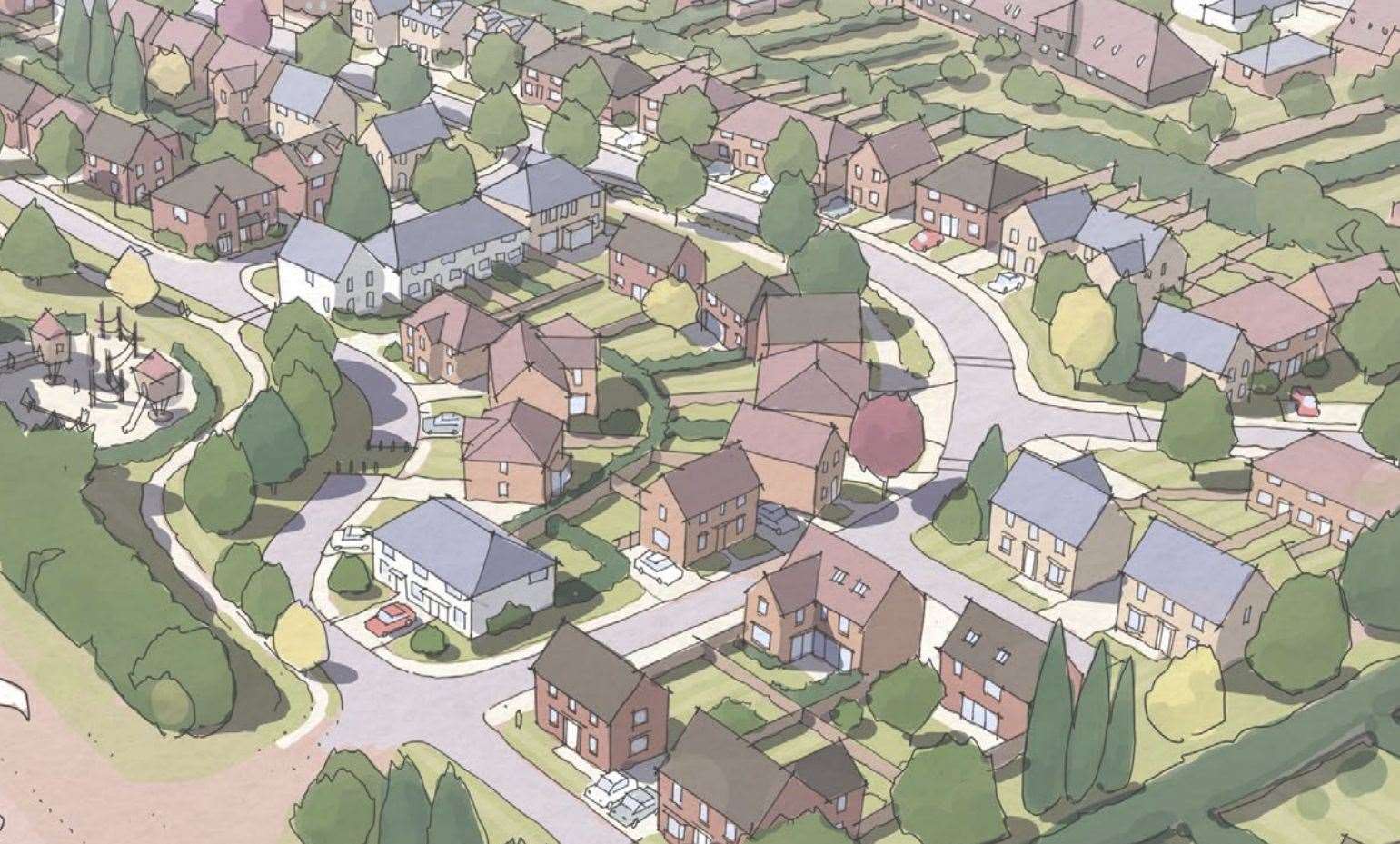 Gladman has seen their scheme for 115 homes in Minster rejected twice by Thanet District Council. Picture: CSA Architects