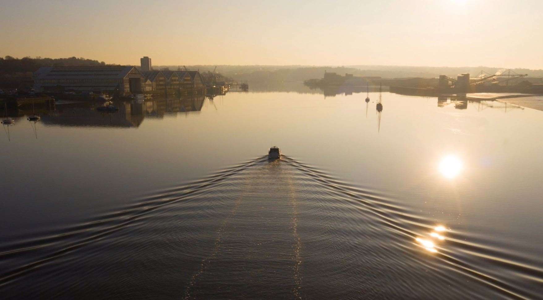 Medway means 'middle river' in Saxon. Picture: Geoff Watkins