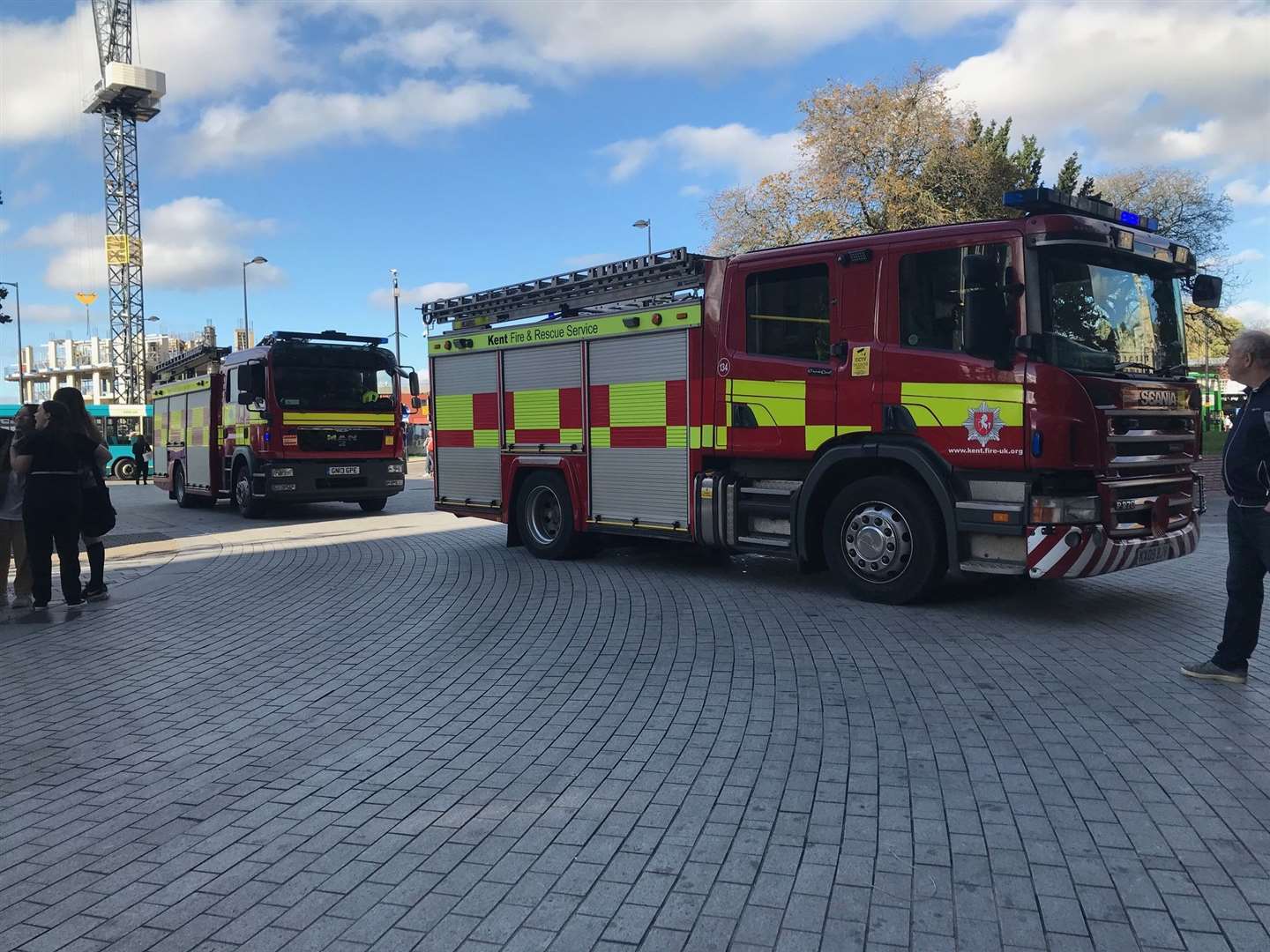 Emergency services have been called to The Pentagon Centre, Chatham. Picture: Bliss Nayler