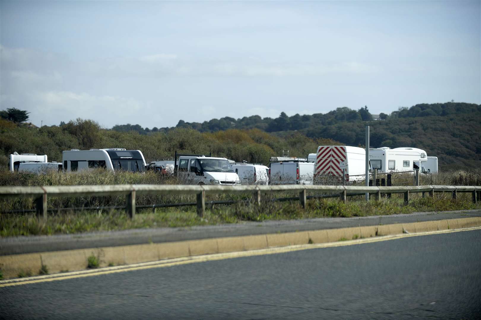 The council and police have visited the camp site. Picture: Barry Goodwin