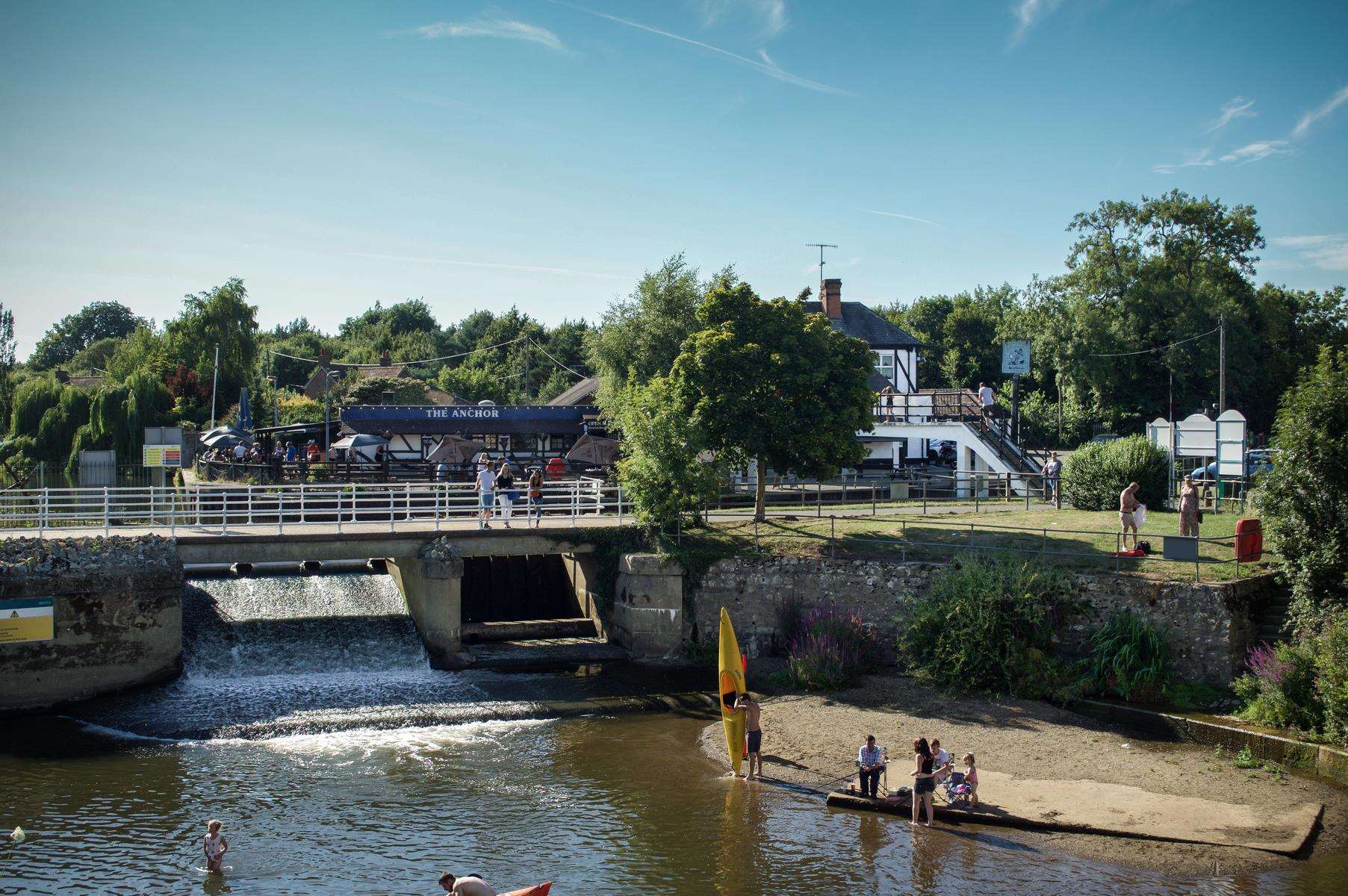 Picturesque Yalding. But a day out nearly turned to tragedy.