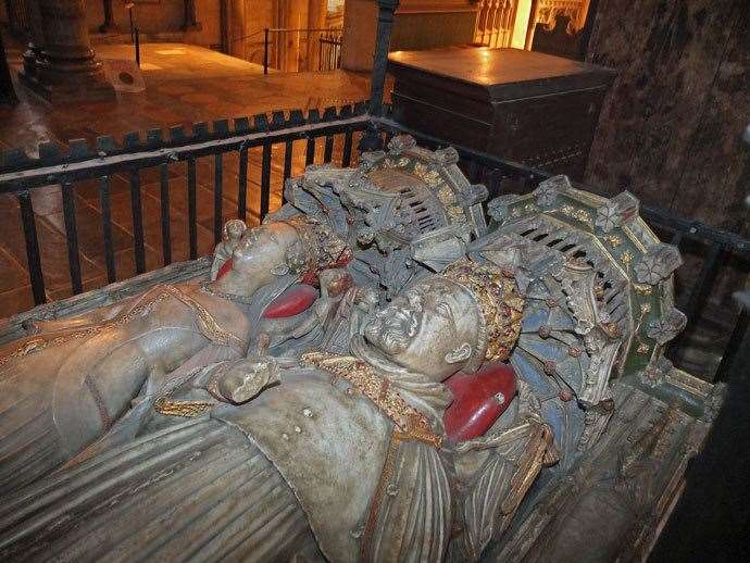 Tomb of Henry IV and Joan of Navarre in Canterbury Cathedral. Picture: CHAS