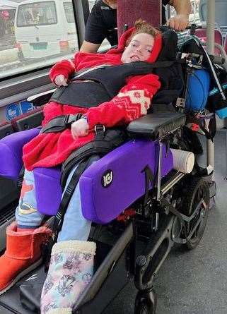 Elke Wisbey from Maidstone is wheelchair-bound