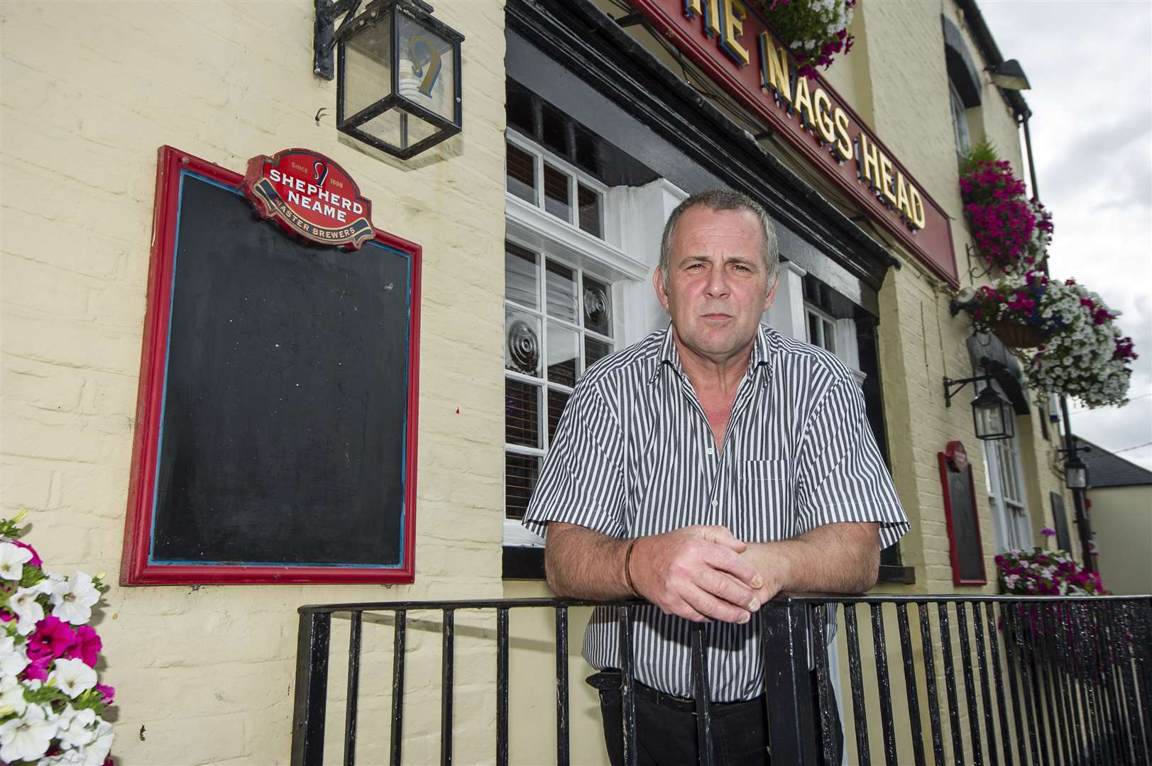 Mick Pendergast, landlord of the Nag's Head in Lower Stoke