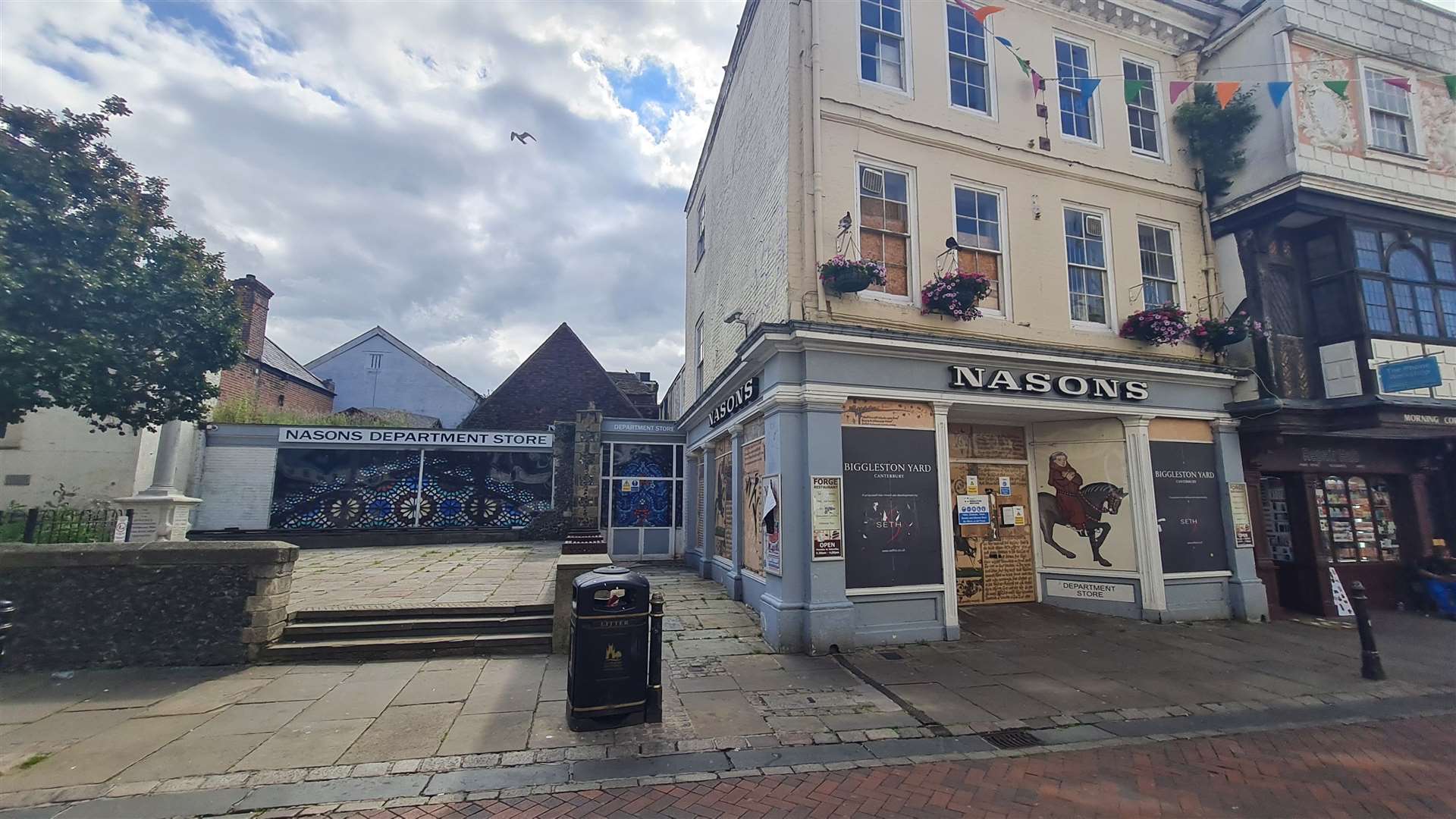 The derelict former Nasons department store in Canterbury is becoming an eyesore