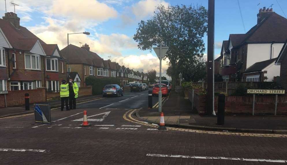 Police and paramedics were called to the incident in Broadview Avenue, Rainham