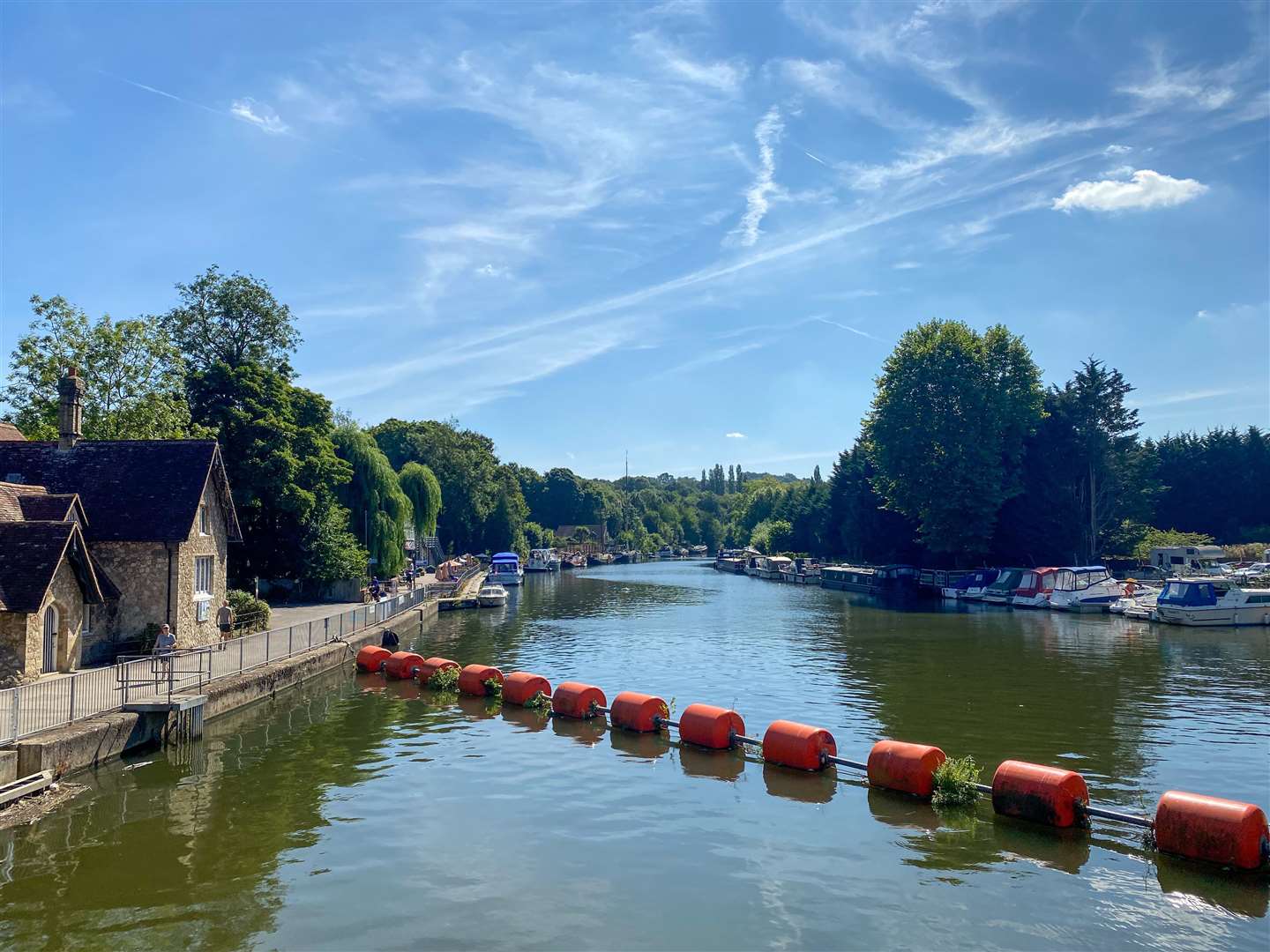Allington Lock was the perfect place to visit on a bright and sunny Saturday morning. Picture: Sam Lawrie