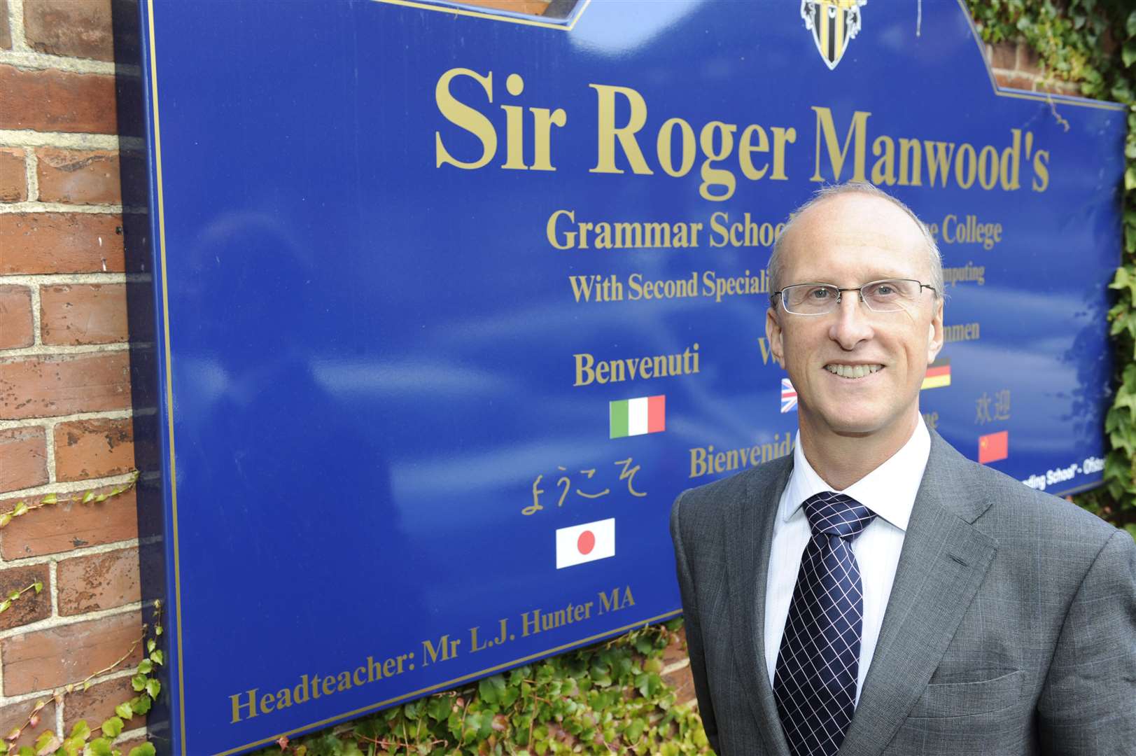 Head teacher Mr Lee Hunter