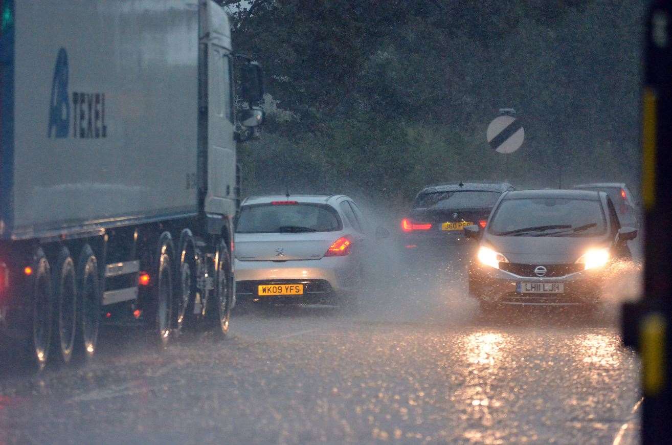 Torrential rain is forecast for Kent