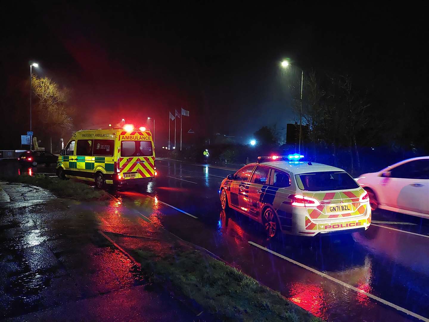 The incident along the A28 Canterbury Road in Kennington, Ashford, is said to have caused heavy traffic in the area