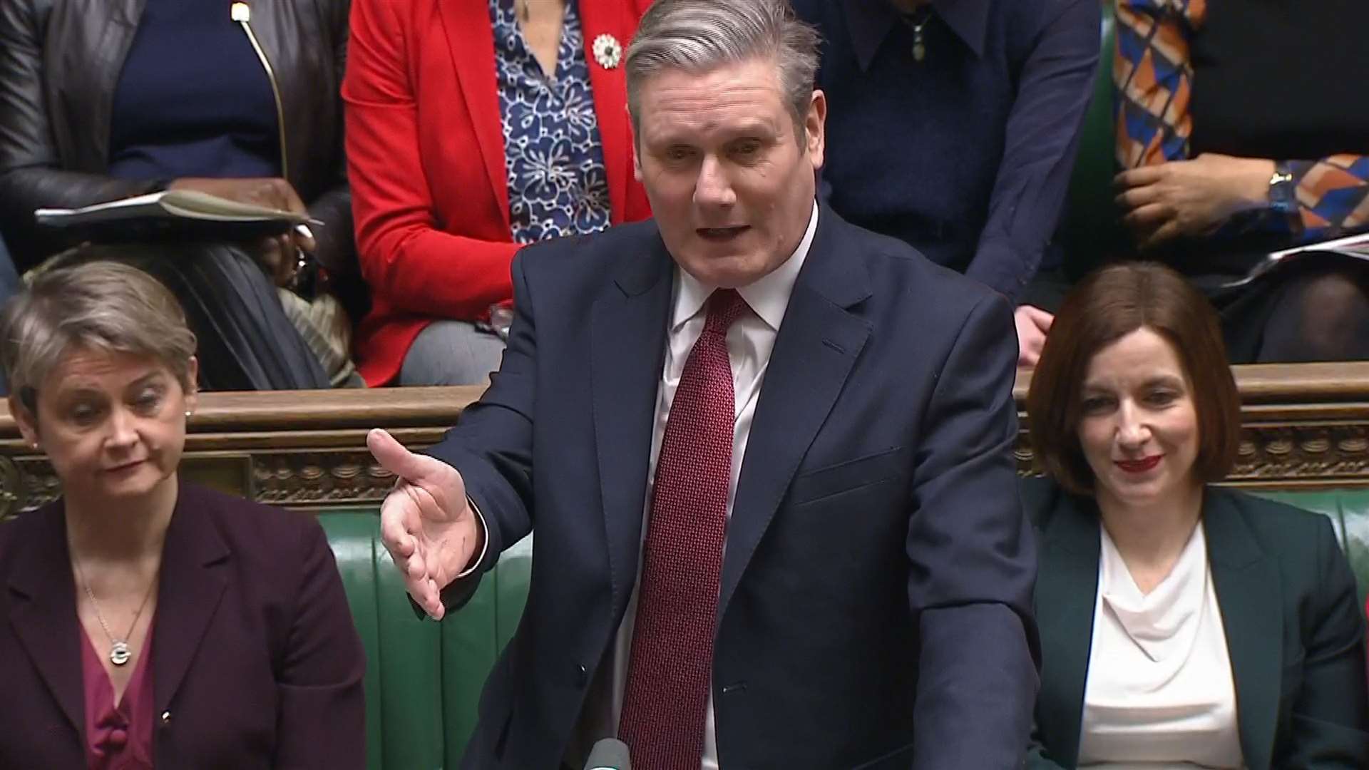 Labour leader Sir Keir Starmer speaks during Prime Minister’s Questions in the House of Commons (House of Commons/UK Parliament/PA)