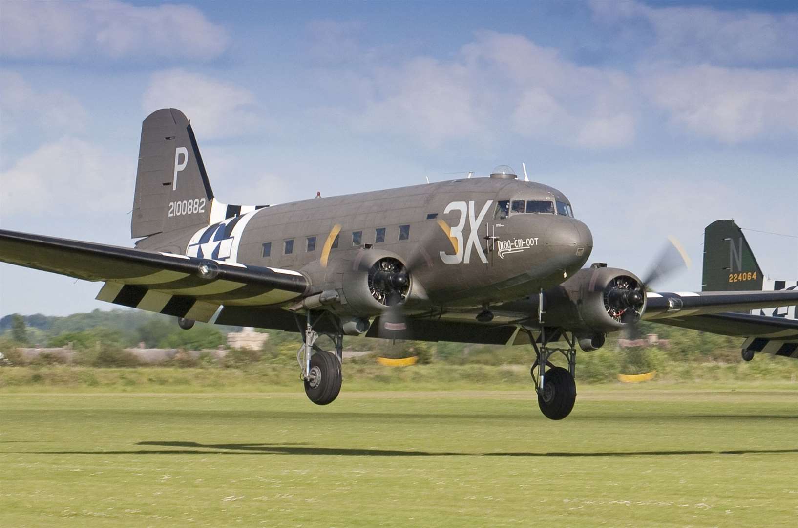 The poppies will be dropped from an original Second World War Dakota