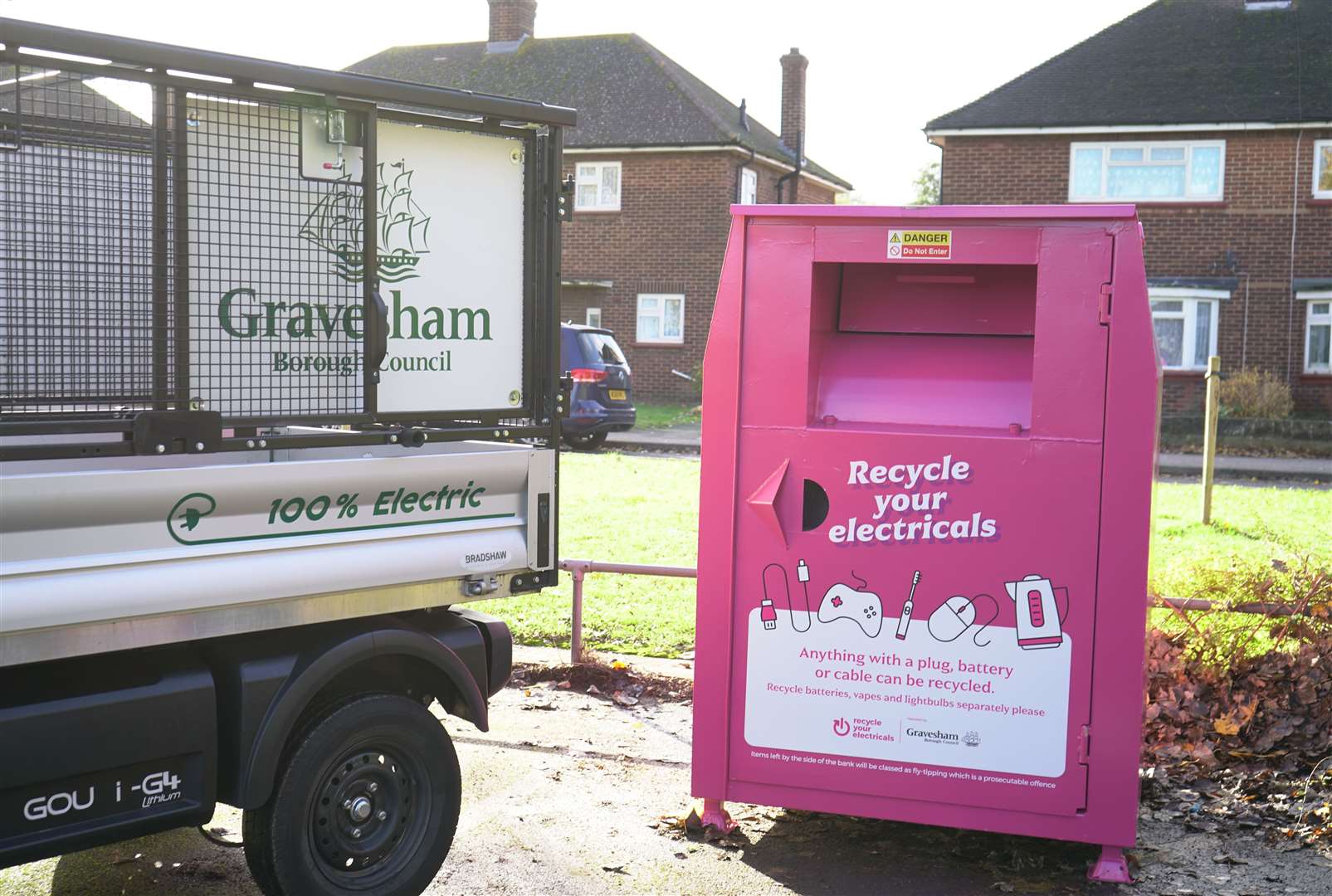 Gravesham Borough Council has introduced new electrical recycling banks