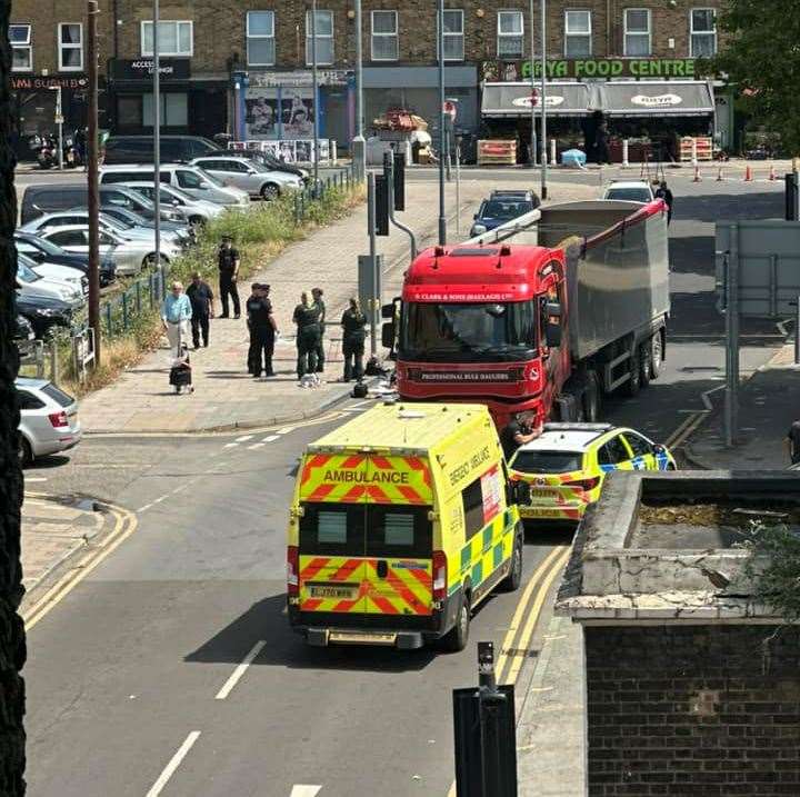 The accident happened in Windmill Street in Gravesend