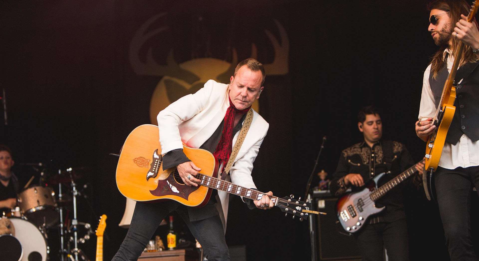 Kiefer Sutherland performed at the first Black Deer Festival Picture: Louise Roberts