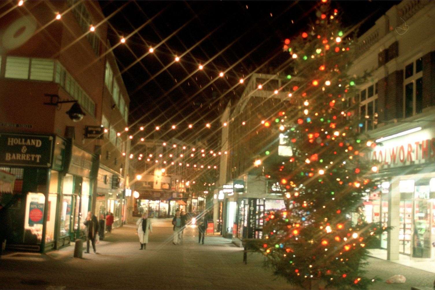 Ramsgate High Street lit up for Christmas in 2018