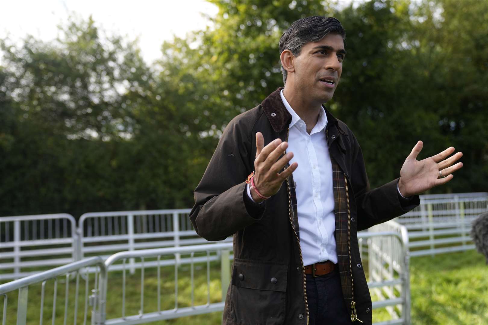 Prime Minister Rishi Sunak during a visit to Writtle University College near Chelmsford, Essex, on Thursday (Alastair Grant/PA)