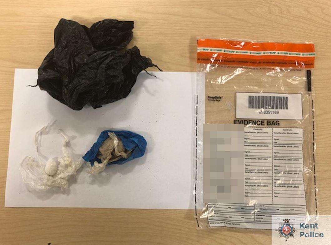 Suspected drugs found after a vehicle was stopped in Gillingham on Tuesday November 20 (5543624)