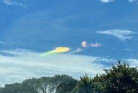 A 'fire rainbow' was spotted over Folkestone at the weekend. Picture: Cathy Faulkner