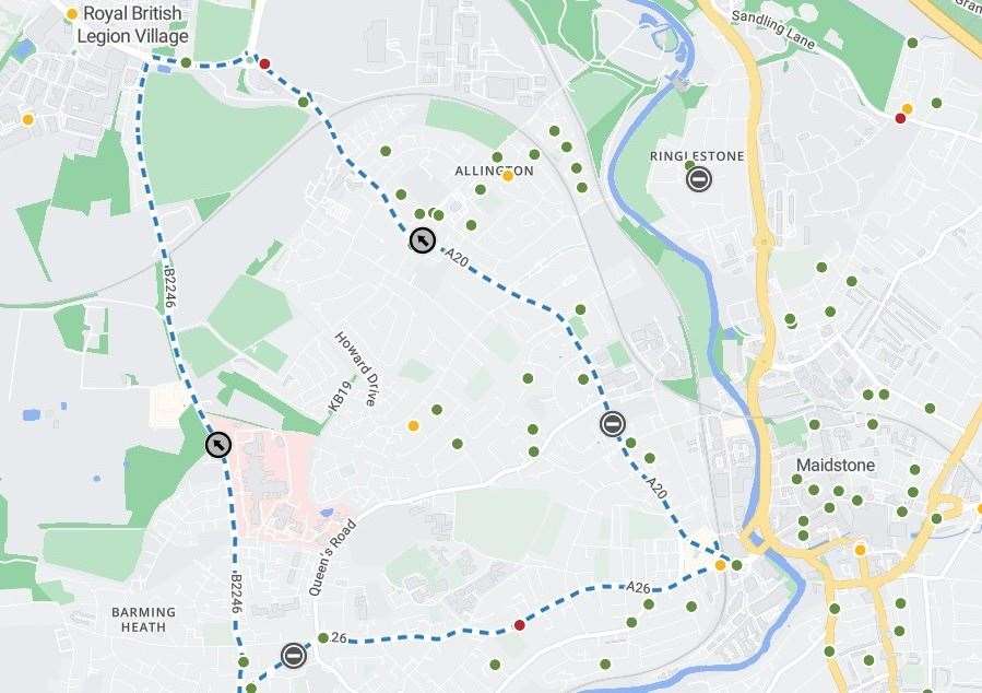 A diversion route is in place for the closure. Picture: one.network