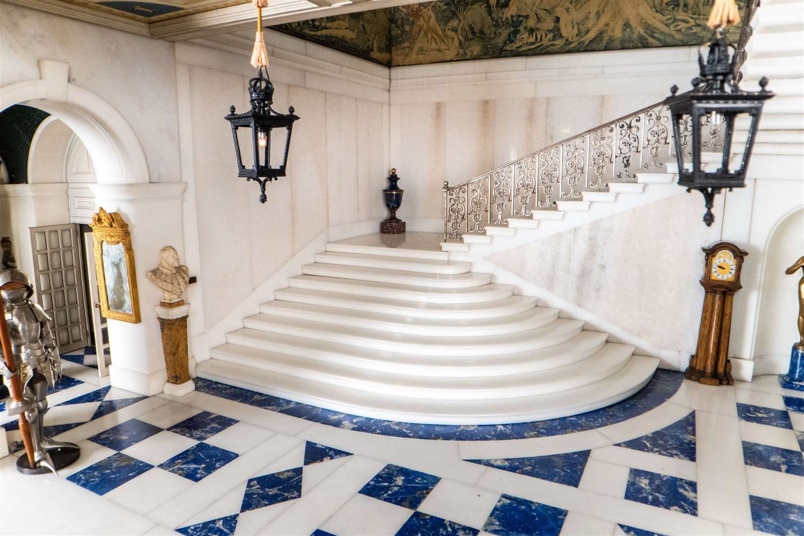 The entrance hall to the replica mansion (King Charles III/Royal Collection Trust/PA)