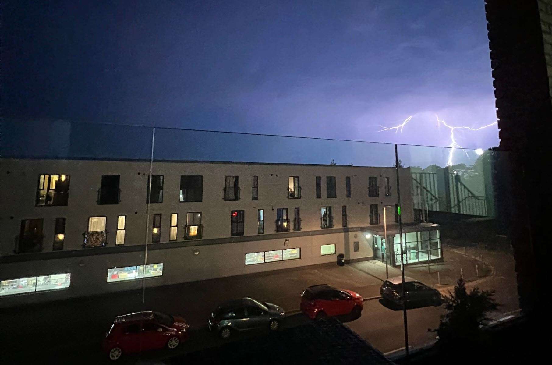 Views of the storm in Ashford. Picture: Daniel Luckhurst