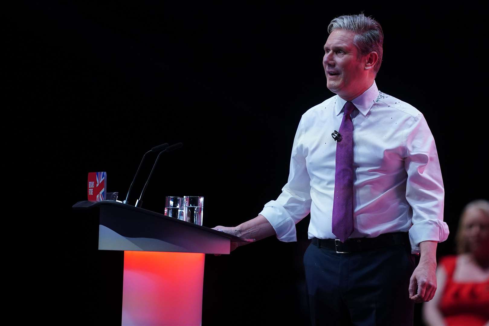 Labour leader Sir Keir Starmer’s main announcement was a pledge to build 1.5 million homes, including a string of new towns (Peter Byrne/PA)