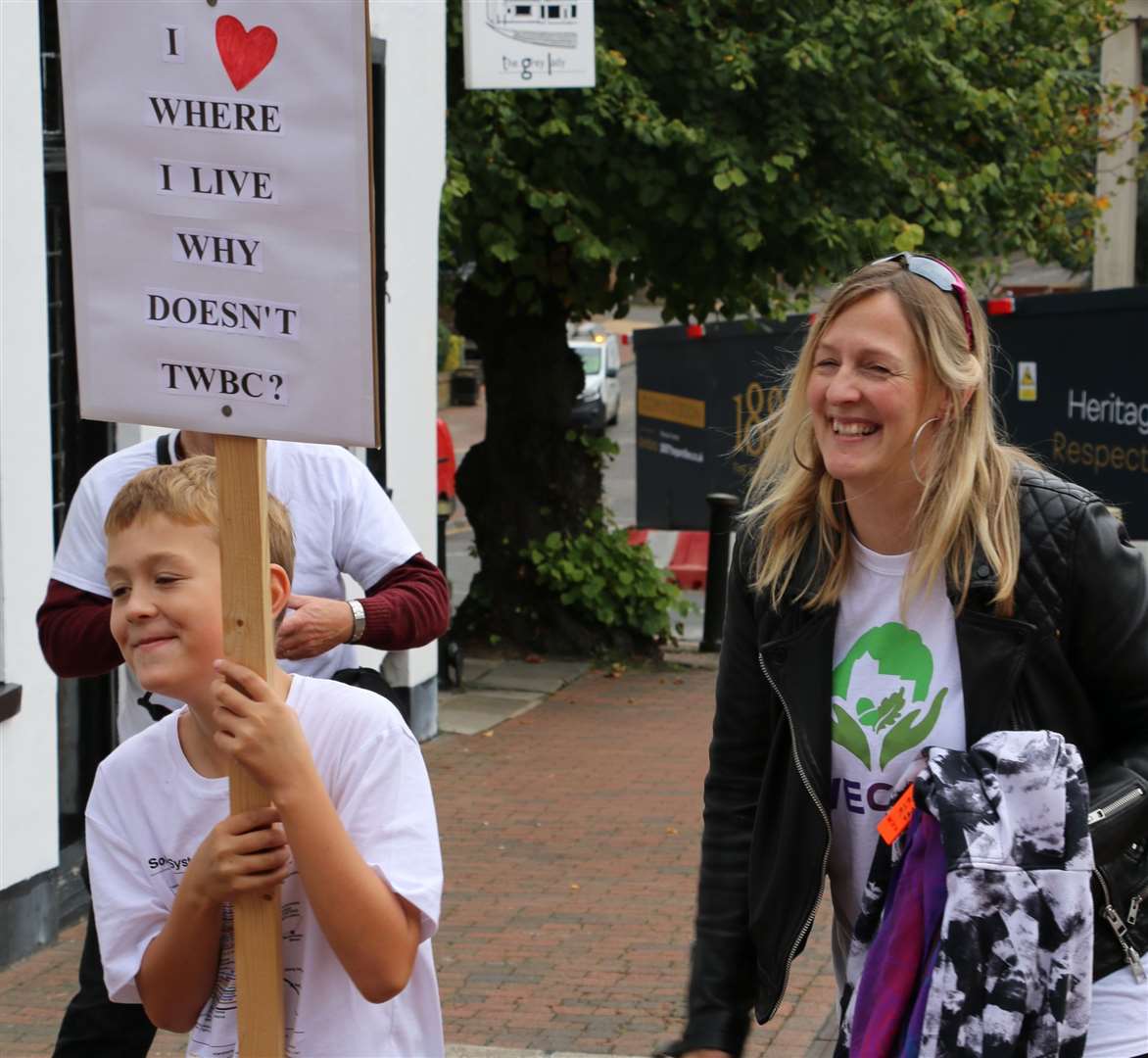 Save Capel protest in Tunbridge Wells