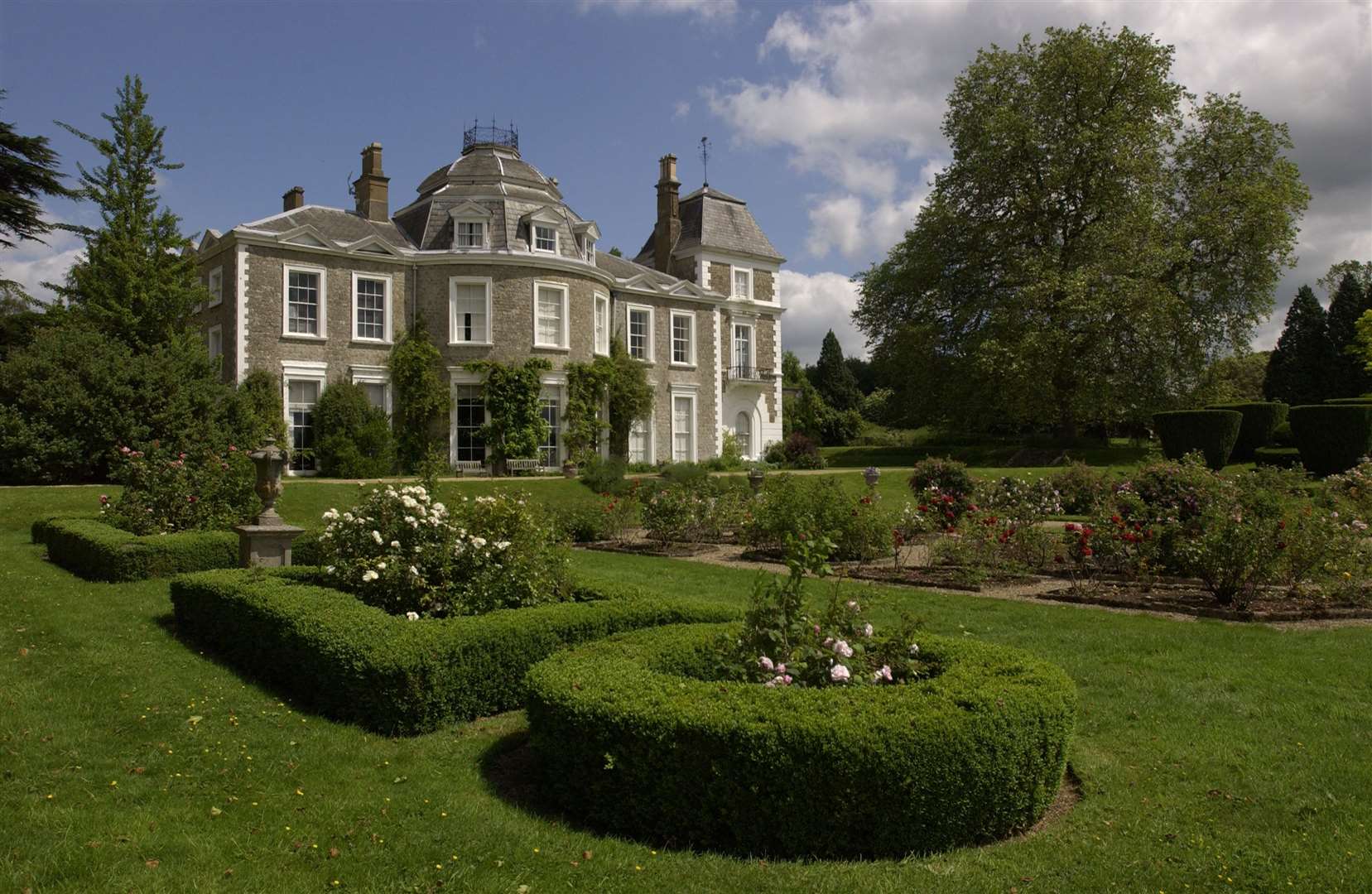 Oxon Hoath House, Hadlow. The French side with garden. Picture: Jim Bell