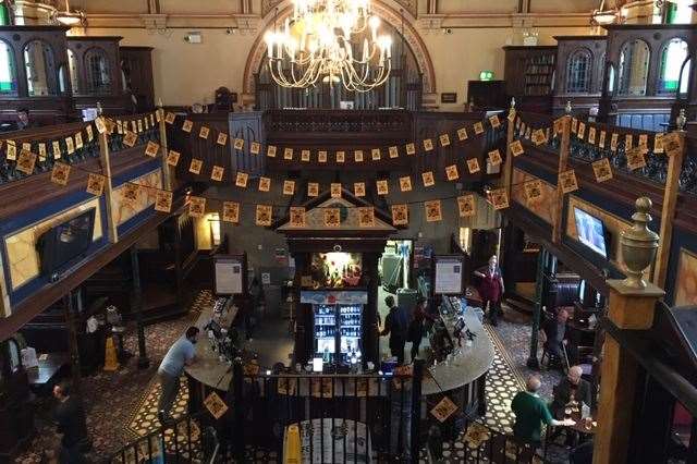 The bar area of the Samuel Peto pub in Folkestone. Library picture