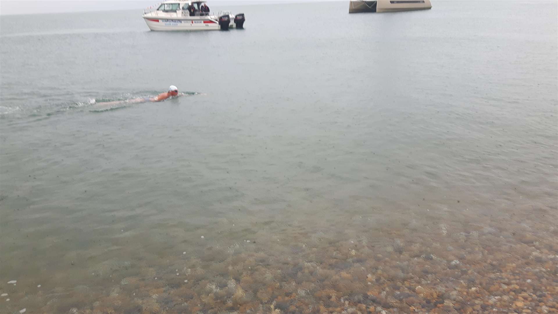 Lewis Pugh arrives in Dover