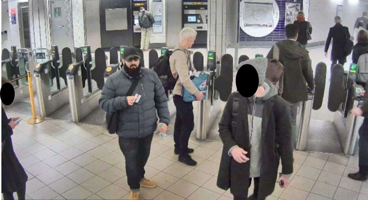 Usman Khan at Bank station en route to Fishmongers’ Hall (Met Police/PA)